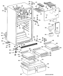 Section Diagram and Parts List for CTX16GMDRAD  Hotpoint Refrigerator