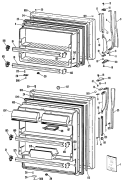 Section Diagram and Parts List for CTX18CLSLAD  Hotpoint Refrigerator