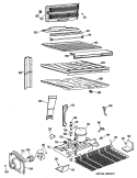 Section Diagram and Parts List for CTX18PLSRWH  Hotpoint Refrigerator