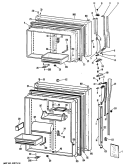 Section Diagram and Parts List for CTX19GLRRWH  Hotpoint Refrigerator