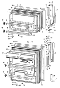 Section Diagram and Parts List for CTX18CLBRAD  Hotpoint Refrigerator