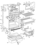 Section Diagram and Parts List for CTX18GLBRAD  Hotpoint Refrigerator