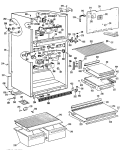 Section Diagram and Parts List for CTX18KLBRWH  Hotpoint Refrigerator