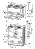 Section Diagram and Parts List for CTX18LLBRWH  Hotpoint Refrigerator