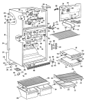 Section Diagram and Parts List for CTX21ELBRAD  Hotpoint Refrigerator