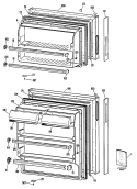 Section Diagram and Parts List for CTXY16APDLWH  Hotpoint Refrigerator