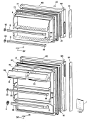 Section Diagram and Parts List for CTXY14CPDLWH  Hotpoint Refrigerator