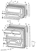 Section Diagram and Parts List for CTXY14EPCRHA  Hotpoint Refrigerator