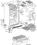 Section Diagram and Parts List for CTXY14EPCRHA  Hotpoint Refrigerator