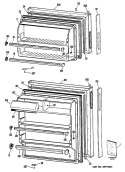 Part Location Diagram of WR02X7972 GE PLUG BUTTON