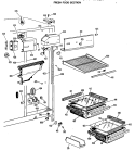 Part Location Diagram of WR72X209 GE Drawer Slide Rail - Left Side
