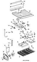 Section Diagram and Parts List for CTXY16APELWH  Hotpoint Refrigerator