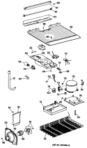 Section Diagram and Parts List for CTHY15EPERWH  Hotpoint Refrigerator