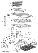 Section Diagram and Parts List for CTX18EPBRHA  Hotpoint Refrigerator