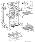 Section Diagram and Parts List for CTH18EPERHA  Hotpoint Refrigerator
