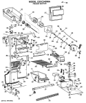 FREEZER SECTION Diagram and Parts List for CSXC24DMA  General Electric Refrigerator