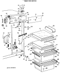 FRESH FOOD SECTION Diagram and Parts List for CSXC24DMA  General Electric Refrigerator