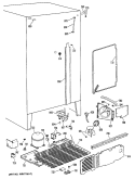 Section Diagram and Parts List for CSXC24DMA  General Electric Refrigerator