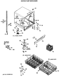 MOTOR - PUMP MECHANISM Diagram and Parts List for HDA479M-03  Hotpoint Dishwasher