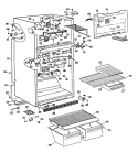 Section Diagram and Parts List for CTX18PPBRAD  Hotpoint Refrigerator