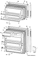 Section Diagram and Parts List for CTXY14LPHRWH  Hotpoint Refrigerator