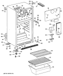 Section Diagram and Parts List for CTXY14LPHRWH  Hotpoint Refrigerator