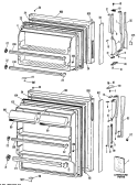 Section Diagram and Parts List for CTX16APHLWH  Hotpoint Refrigerator