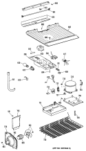Section Diagram and Parts List for CTX16APHLWH  Hotpoint Refrigerator