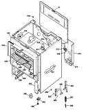 Section Diagram and Parts List for RB525G*R1  Hotpoint Range