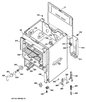 Section Diagram and Parts List for RB632G*R1  Hotpoint Range