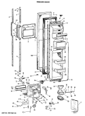 FREEZER DOOR Diagram and Parts List for CSE27DRAWH  Hotpoint Refrigerator