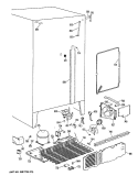 Section Diagram and Parts List for CSE27DRAWH  Hotpoint Refrigerator