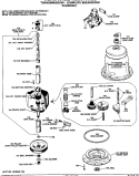 TRANSMISSION - COMPLETE BREAKDOWN Diagram and Parts List for WLW3500RBL  Hotpoint Washer