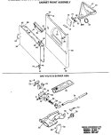 CABINET FRONT ASSEMBLY Diagram and Parts List for DLL2650RBL  Hotpoint Dryer