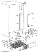 Section Diagram and Parts List for CSX22GASAAD  Hotpoint Refrigerator