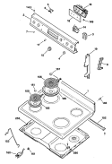 Part Location Diagram of WB36X5673 GE TRIM & BRACKET Assembly