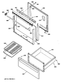 Section Diagram and Parts List for RB532G*R2  Hotpoint Range