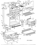 Part Location Diagram of WR71X2173 GE SHELF CANT
