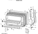 FREEZER DOOR Diagram and Parts List for CTX21GASNRAD  Hotpoint Refrigerator