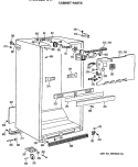CABINET PARTS Diagram and Parts List for CTX21GASNRAD  Hotpoint Refrigerator