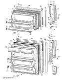 Section Diagram and Parts List for CTX14CASDRAD  Hotpoint Refrigerator