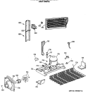 UNIT PARTS Diagram and Parts List for CTE24GASJRWH  Hotpoint Refrigerator