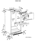 CABINET PARTS Diagram and Parts List for CTX21BASMRAD  Hotpoint Refrigerator
