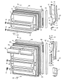 Section Diagram and Parts List for CTX14CASJRAD  Hotpoint Refrigerator