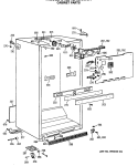 CABINET PARTS Diagram and Parts List for CTE24GASKRWH  Hotpoint Refrigerator