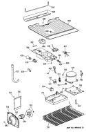 Section Diagram and Parts List for CTH16CYSKLWH  Hotpoint Refrigerator
