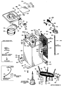 Part Location Diagram of WH44X1147 GE LID White