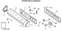 BACKSPLASH & CONTROLS Diagram and Parts List for DLB3600SBLWW  Hotpoint Dryer