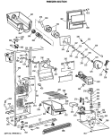 FREEZER SECTION Diagram and Parts List for CSX22BRSMWH  Hotpoint Refrigerator