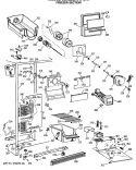 FREEZER SECTION Diagram and Parts List for CSX22BWTAWH  Hotpoint Refrigerator